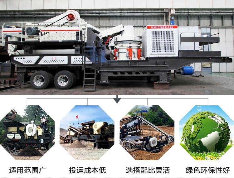大型車(chē)載碎石機(jī)的生產(chǎn)優(yōu)勢(shì)圖