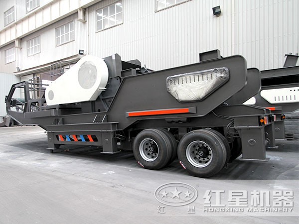 紅星輪胎式流動石子破碎車 紅星輪胎式流動石子破碎車