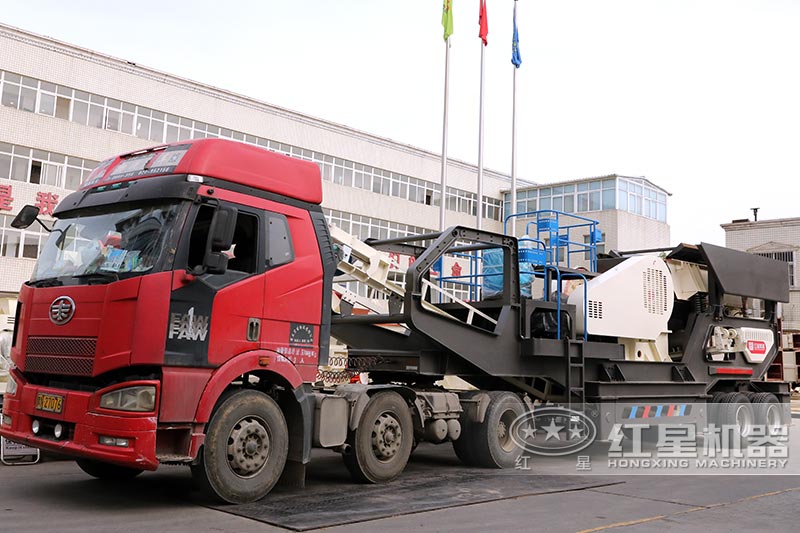 移動石子機準(zhǔn)備發(fā)貨