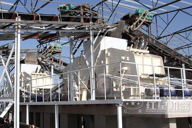 碎石破碎機(jī)生產(chǎn)線-反擊式破碎機(jī)，可安排就近現(xiàn)場(chǎng)考察