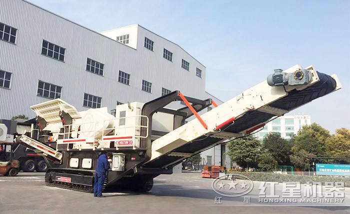 紅星履帶式移動石頭破石機 紅星履帶式移動石頭破石機