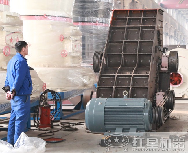 雙級粉碎機，安裝完畢