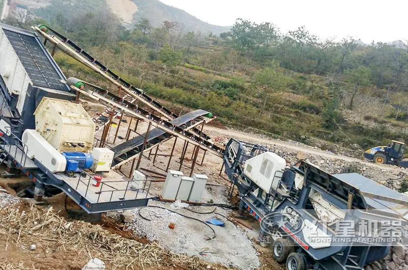 花崗巖骨料加工現場 花崗巖骨料加工現場