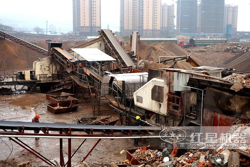 湖南株洲建筑垃圾作業(yè)現(xiàn)場