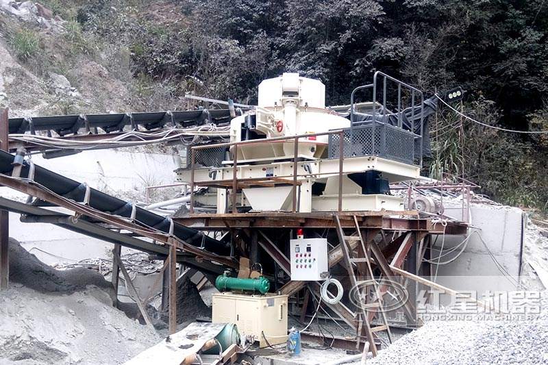 固定制砂機(jī)，現(xiàn)場展示
