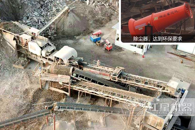 建筑垃圾俯視全景，達到環(huán)保要求