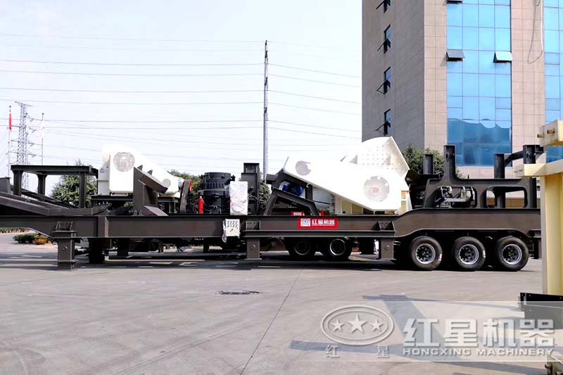 紅星車載碎石機(jī)廠區(qū)，多種現(xiàn)貨