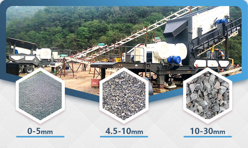 混凝土破碎生產(chǎn)現(xiàn)場，移動式破碎站效率60%以上
