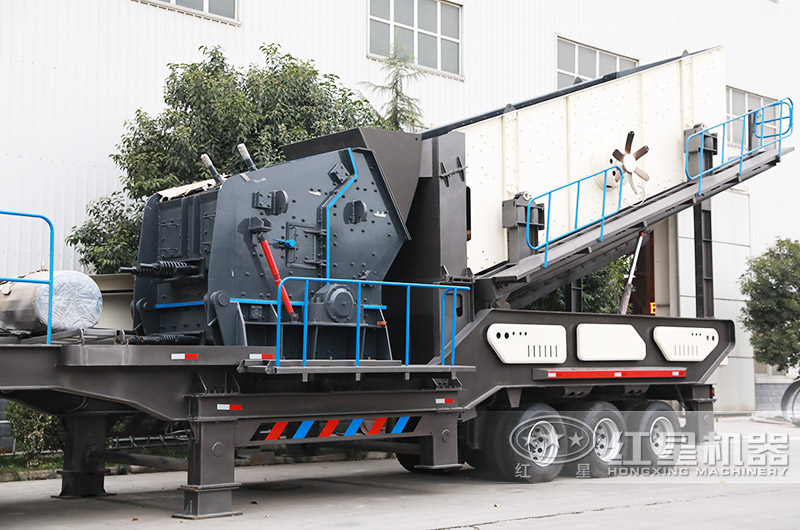 移動(dòng)式立式反擊破碎機(jī)，可隨地移動(dòng)快捷智能