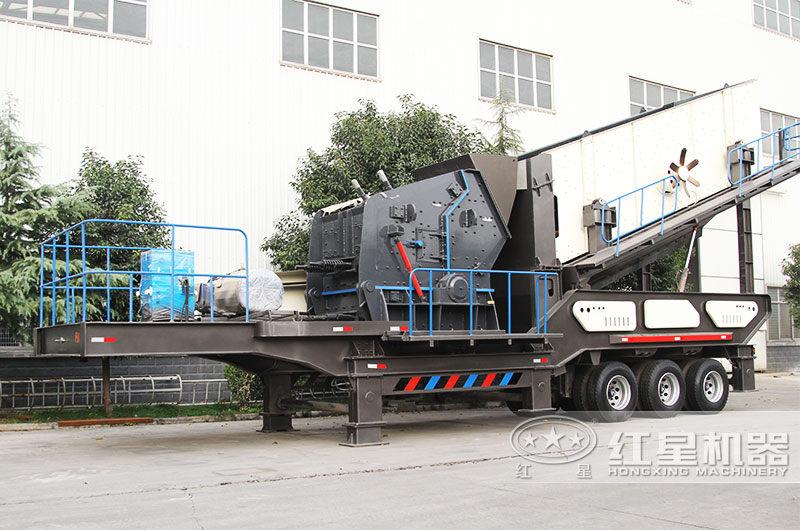 反擊破移動式破碎站，中碎物料具有整形作用