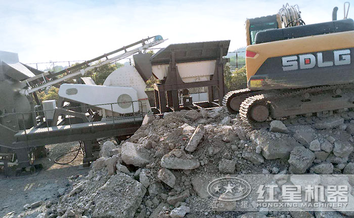 混凝土破碎機(jī)，破碎物料細(xì)節(jié)