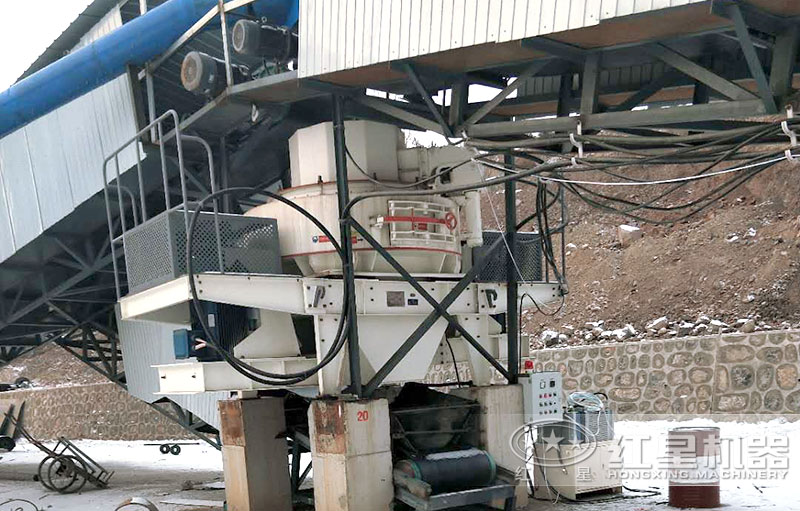 碎石打沙機環(huán)保作業(yè)現場