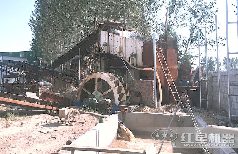 泥、沙、土分離現(xiàn)場